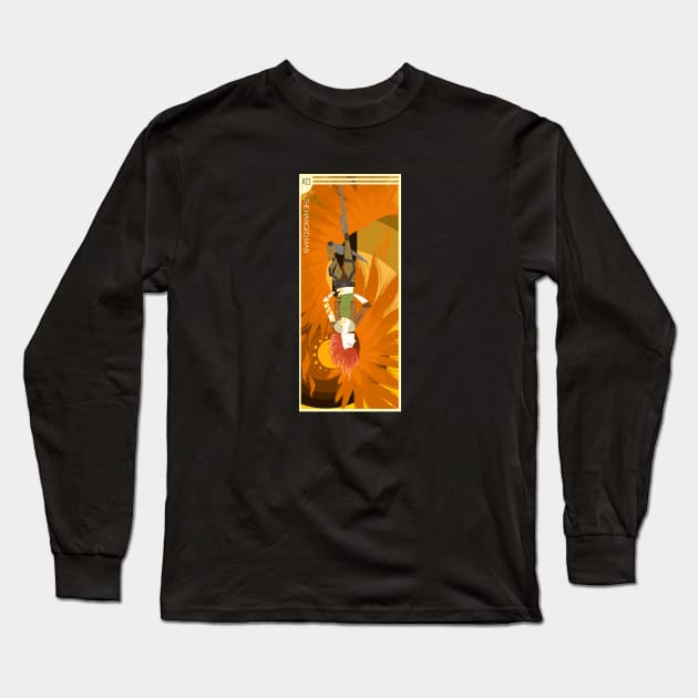 Borderlands Tarot: The Hanged Man Long Sleeve T-Shirt by manicgremlin